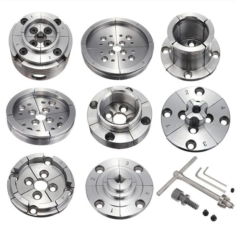 3.5 Inch Reversible Wood Turning Chuck 1-Inch x 8TPI Thread Lathe Accessory Jaws Tool | Инструменты