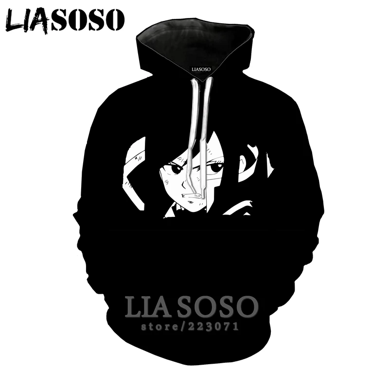 LIASOSO, сказочный хвост, толстовки для мужчин и женщин, Эрза Скарлет, 3D принт, аниме, толстовка с длинным рукавом, хип-хоп, уличный Топ, пуловер с круглым вырезом, A323 - Цвет: 11