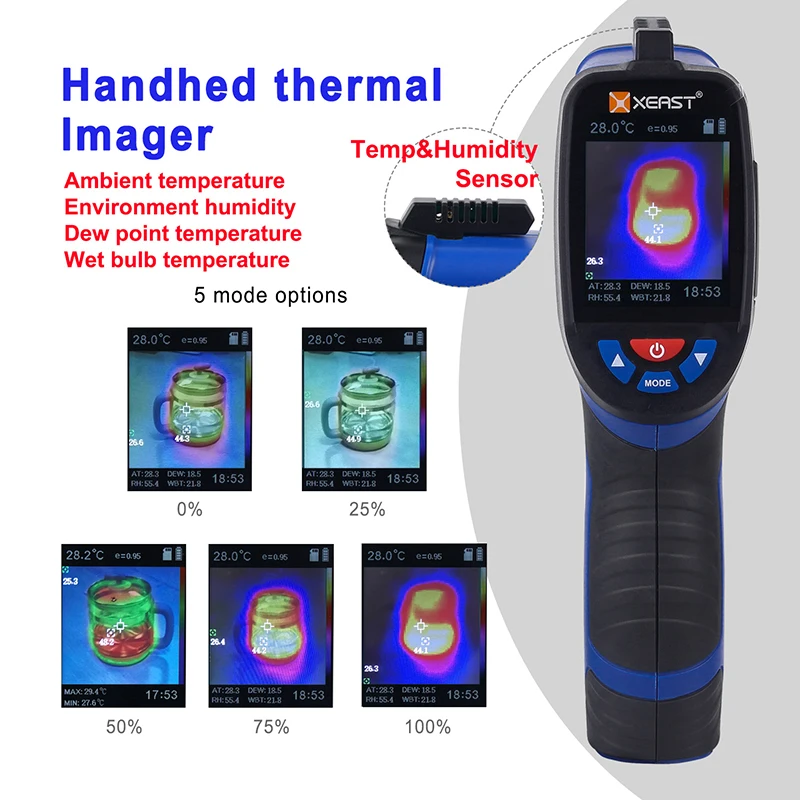 XE-26/27 портативный инфракрасный тепловизор камера цифровой дисплей термометр измерительный прибор - Цвет: XE-27