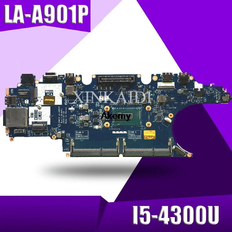 

High quality CN-0WN6N4 for Dell Latitude E5450 Laptop Motherboard WN6N4 ZAM70 LA-A901P I5-4310U DDR3L 100% Fully Tested