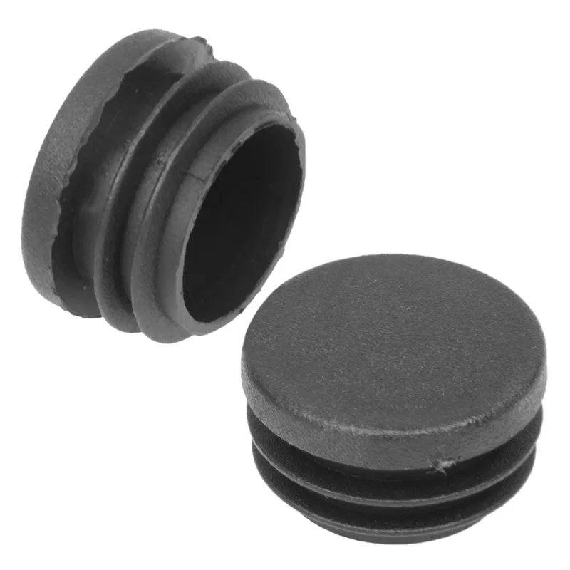 Горячая XD 30mm x 21 мм черные пластиковые заглушки концевые колпачки круглые трубки