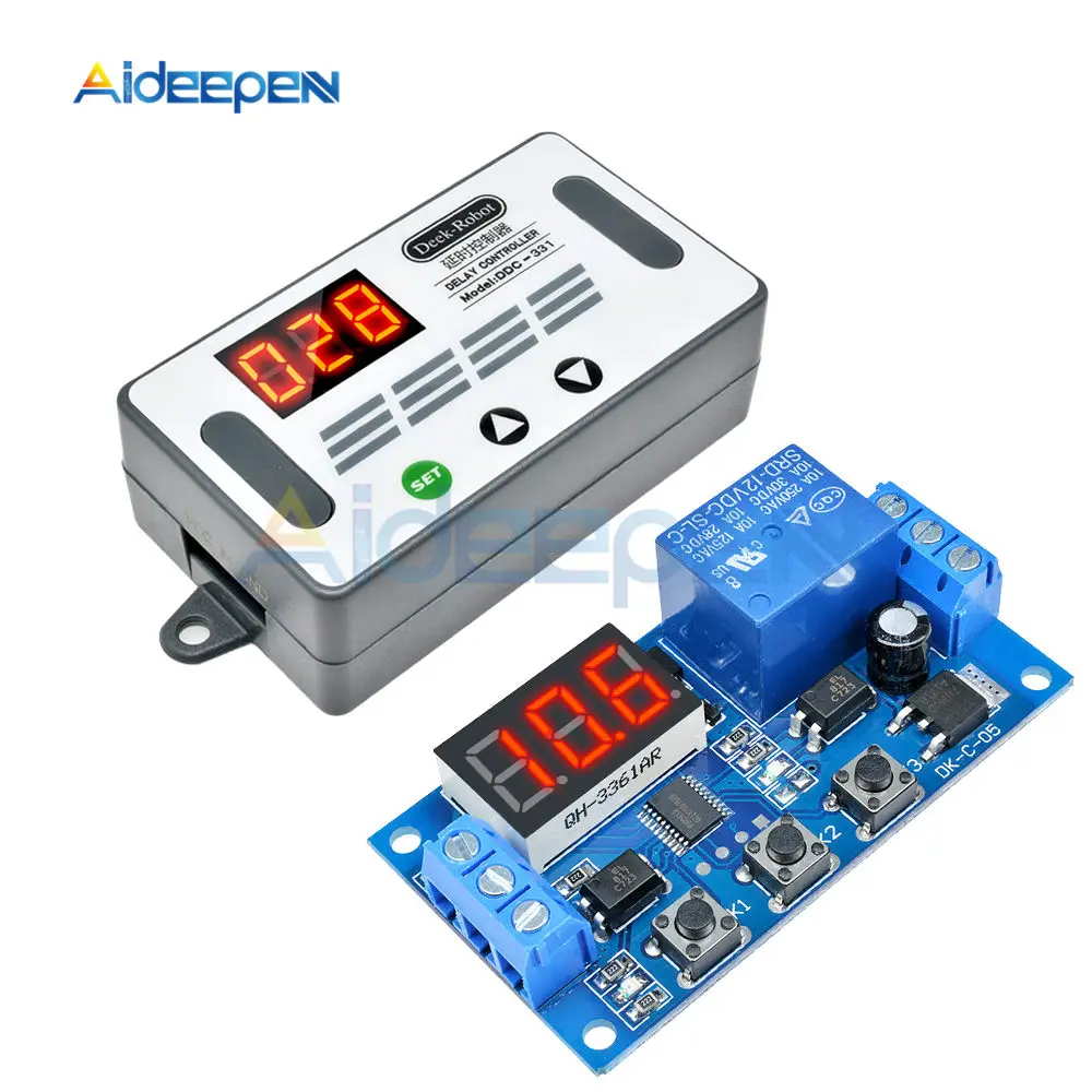 DDC 331 DC 12V цикл запуска реле задержки таймера светодиодный цифровой дисплей