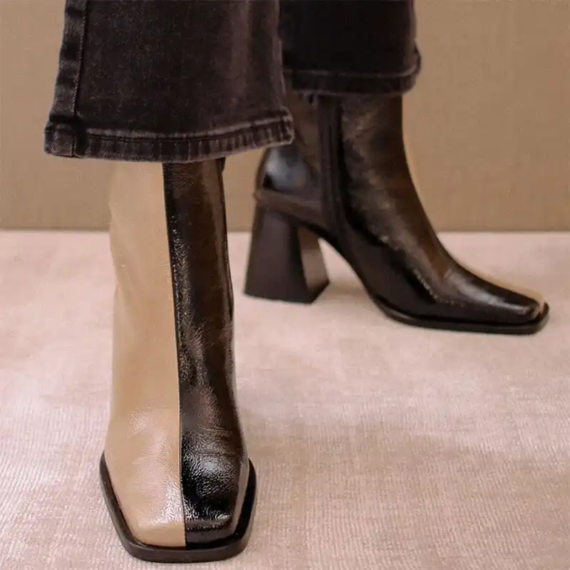 casual square toe boot