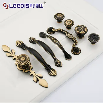 

li de shi Classical Chinese Style Shoe Cabinet Handle Solid Thick Wardrobe Fine Copper Handle Accessories for Furniture Hardware