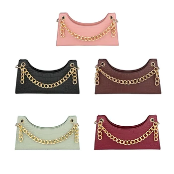 

Vintage Chic Leather Shoulder Bags Classic Texture Delicate Creative Design Women Pure Chain Totes Crossbody Handbag