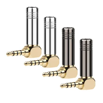 

Jack 3.5 Headphone Plug 90 Degree Right Angle Bend Plug Copper Gold Plated 3.5mm Audio Jack Adapter Hifi Earphone Wire Connector