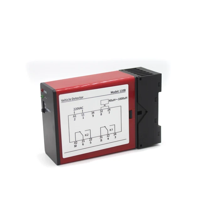220V Single Channel Traffic Control Vehicle Safety Loop Detector for barrier swing Sliding Gate Opener Car Parking 4