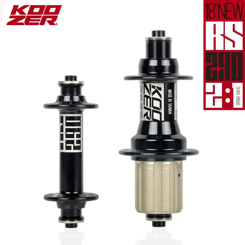 

KOOZER RS290 Road Bike Bearing Hubs Front&Rear 20&24 Holes QR 9/10MM 100/130mm Lightweight 2:1 Spoke sealed bearing 8-11 speed
