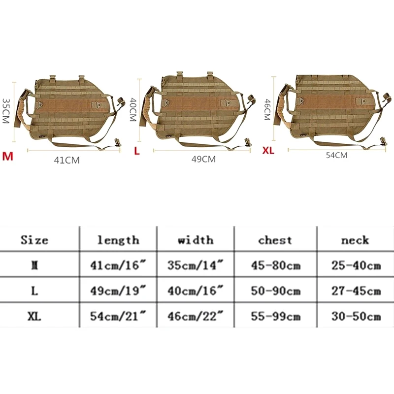 K9 тактический жилет для собак 1000D нейлон Molle система Военная тренировочная одежда для охотничьих собак камуфляжная жилетка