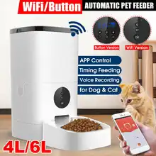 Aliexpress - [Video/WiFi/Button Version] 4L/6L Automatic Pet Feeder Smart Cat Dog Food Dispenser Remote Control APP Timer