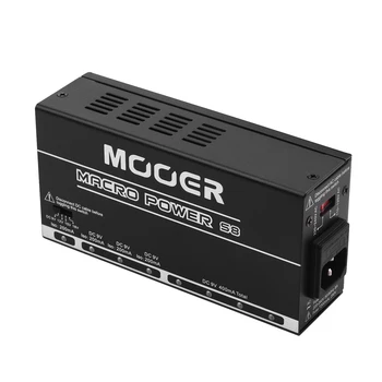 

MOOER MACRO POWER S8 Professional Guitar Effect Power Supply Station Distributor 8 Isolated DC Outputs 9V/12V/15V/18V Metal