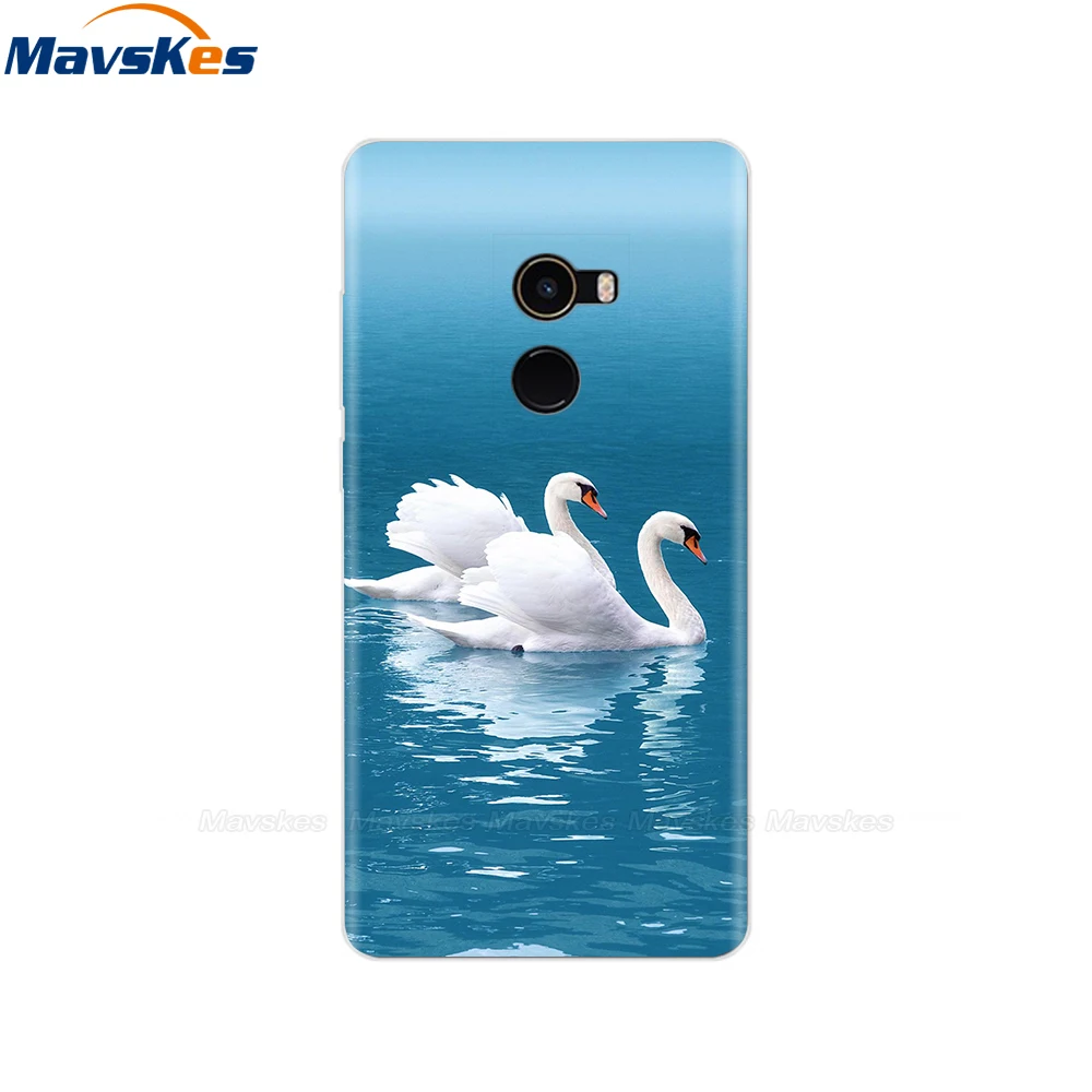 xiaomi leather case cosmos blue Silicone Cover For Xiaomi Mi Mix 2 Case Mi Mix 2S Back Cover For Xiaomi Mi Mix 2 5.99" Phone Cases Shell Coque Etui Bumper Capa xiaomi leather case hard Cases For Xiaomi