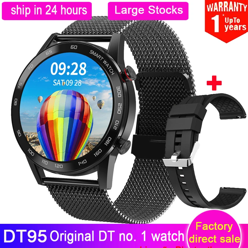 DT NO.1 DT95 Smart Watch men Bluetooth Call IP68 Waterproof ECG Heat Rate 360*360 Alarm Sleep Business Sport business Smartwatch |