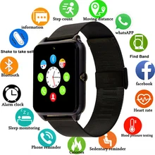Новые металлические умные часы с ремнем Bluetooth наручные часы Поддержка Sim TF карты Android и IOS часы Шагомер