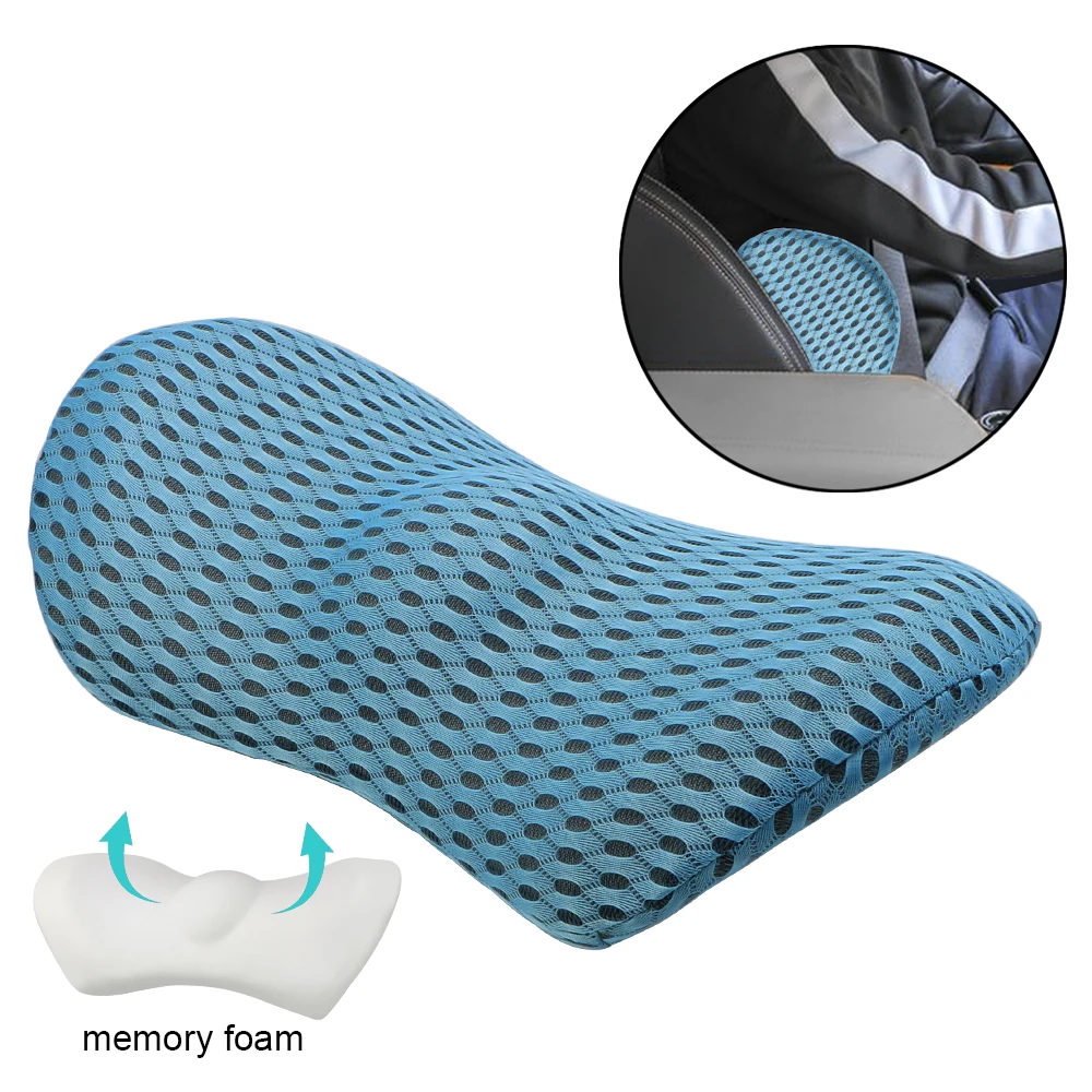 Low Back Cushion Interior Accessories Memory Foam Lumbar Support Pillow Bed Sleeping Car Seat Waist | Автомобили и мотоциклы