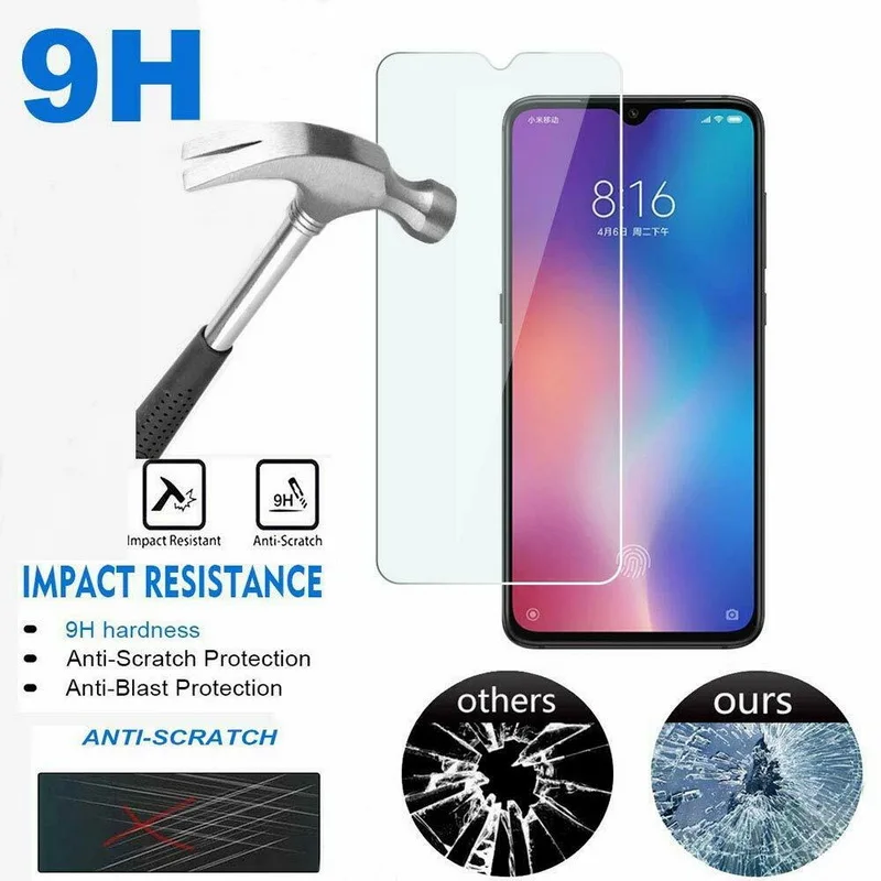 Закаленное стекло для Xiaomi Redmi Note 9 s 7 8 8T 6 5 Pro 6A 7A 8A Mi 9T SE A3 A2 Lite A1 Защитная пленка