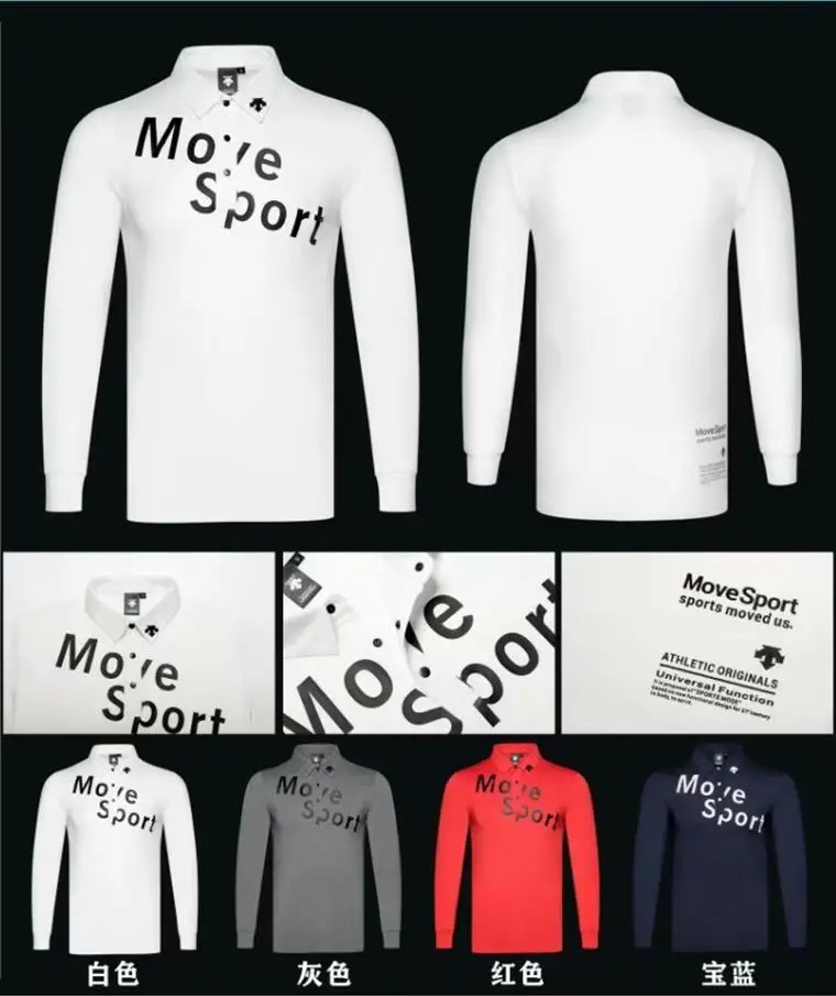 

2019 golf apparel men's long-sleeved T-shirt quick-drying breathable golf apparel golf apparel