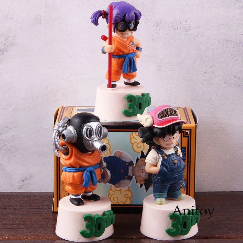 

Dragon Ball Figure 30th F Prize Toriyama Akira Arale Son Goku Anime Action Figures PVC Collectible Model Toy 3pcs/set