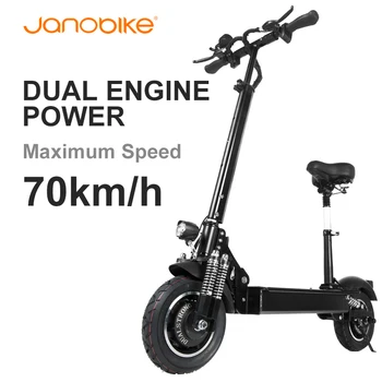

Janobike T10 2000W Electric Scooters Adults 70km/h E-scooter Hydraulic Brake Electric Motorcycle Skateboard Folding Scooter