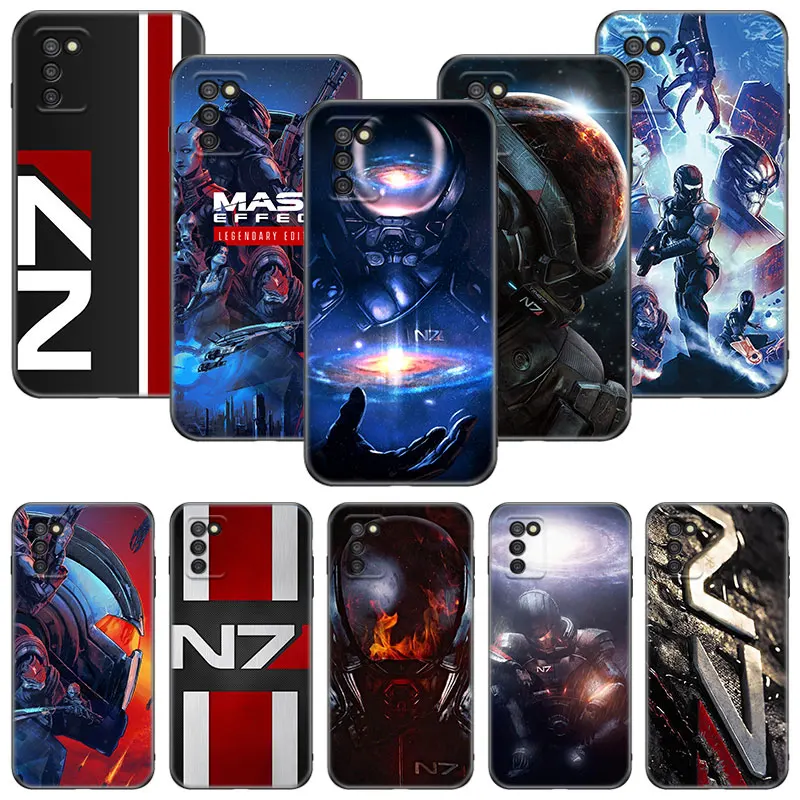 N7 Mass Effect Per Il Caso Di Samsung Galaxy A13 A03S A01 Core A10 A20E A21 A30 A40 A41 A42 A90 A9 A6 A7 A8 Più 2018 A5 2017 Copertura