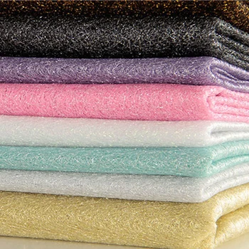 

2Yard /lot Width 150CM Glitter Silver Wire Tulle Fabric Sequin Mesh for Stage Banquet Party Wedding Dress DIY Decoration