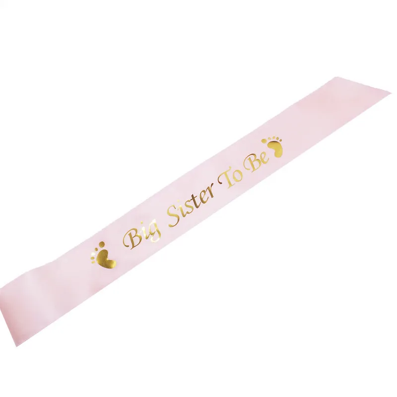 Baby Boy Girl Baby Shower Gender Reveal Party Decorations Favor Gifts Mummy To Be Grandma Big Sister To Be Satin Ribbon Sash