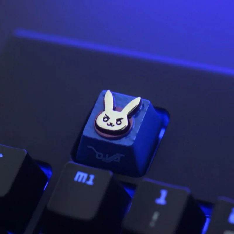  LOL/OW/DOTA Theme Keycaps Hand-Engraved Aluminium Alloy Embossment Backlit Key caps for Mechanical 