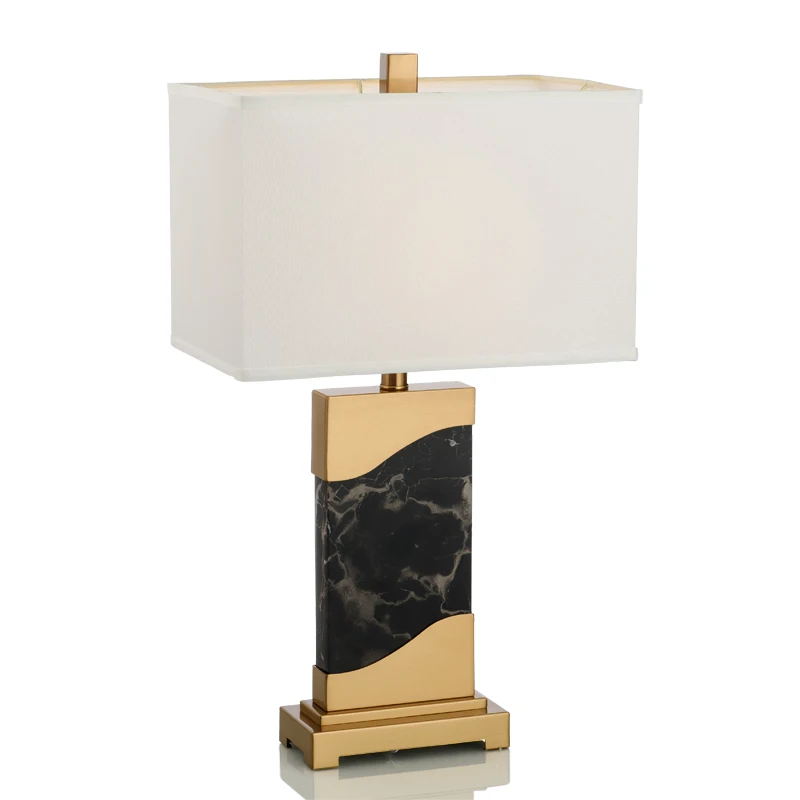 

Postmodern LED Table Lamps for Bedroom Marble Living Room Study Desk Lamp Simple Bedside Home Deco Table Light Modern Art Decor