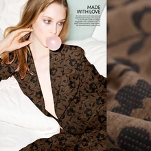 Элегантная импортная жаккардовая шелковая ткань для пальто telas tissu au metre bazin riche getzner tissus au metre tecido