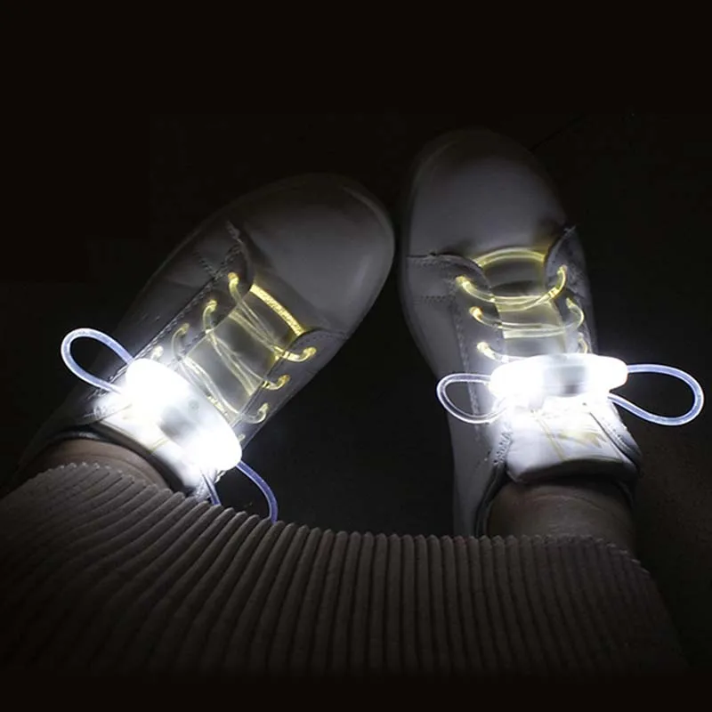 Взрывные 8 цветов светодиодные флуоресцентные шнурки ленивые шнурки для женщин и мужчин прочные и моющиеся шнурки для бординга обувь Роликовые коньки кроссовки