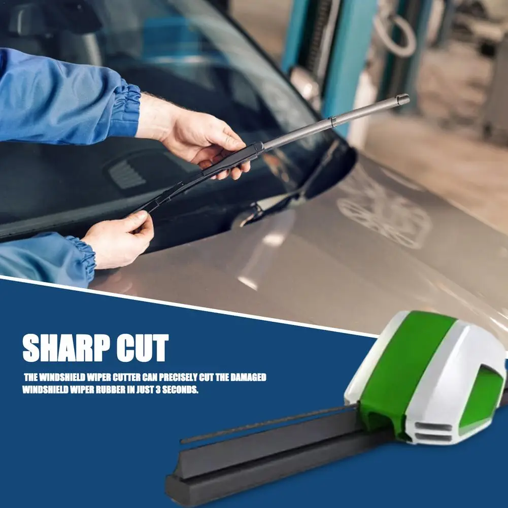 Herramienta de reparación de de coche, cortador de hoja de limpiaparabrisas de goma de recortador/restaurador con esponja de limpieza|Reparación de ventanas| - AliExpress