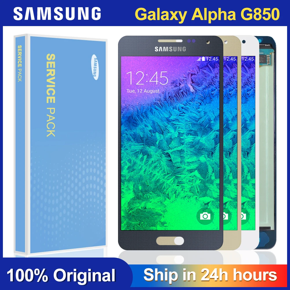 Оригинальный ЖК-дисплей для samsung GALAXY Alpha G850 SM-G850F G850F G850M G850Y с сенсорным экраном и