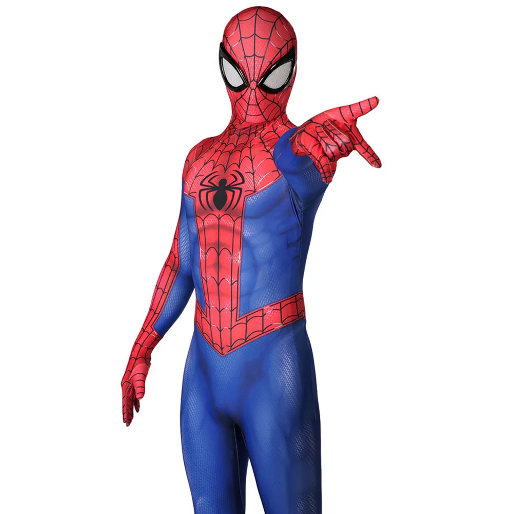 

Classic Peter Parker Spiderman Cosplay Costume 3D Printed Spandex Cosplay Halloween Costume Superhero Bodysuit Disfraces