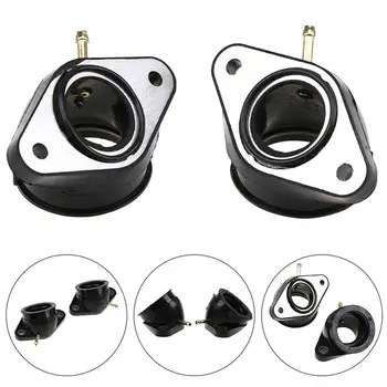 

1 Pair Carburetor Intake Manifold Interface Boot Parts Set Kit For Yamaha VIRAGO XV400 500 535