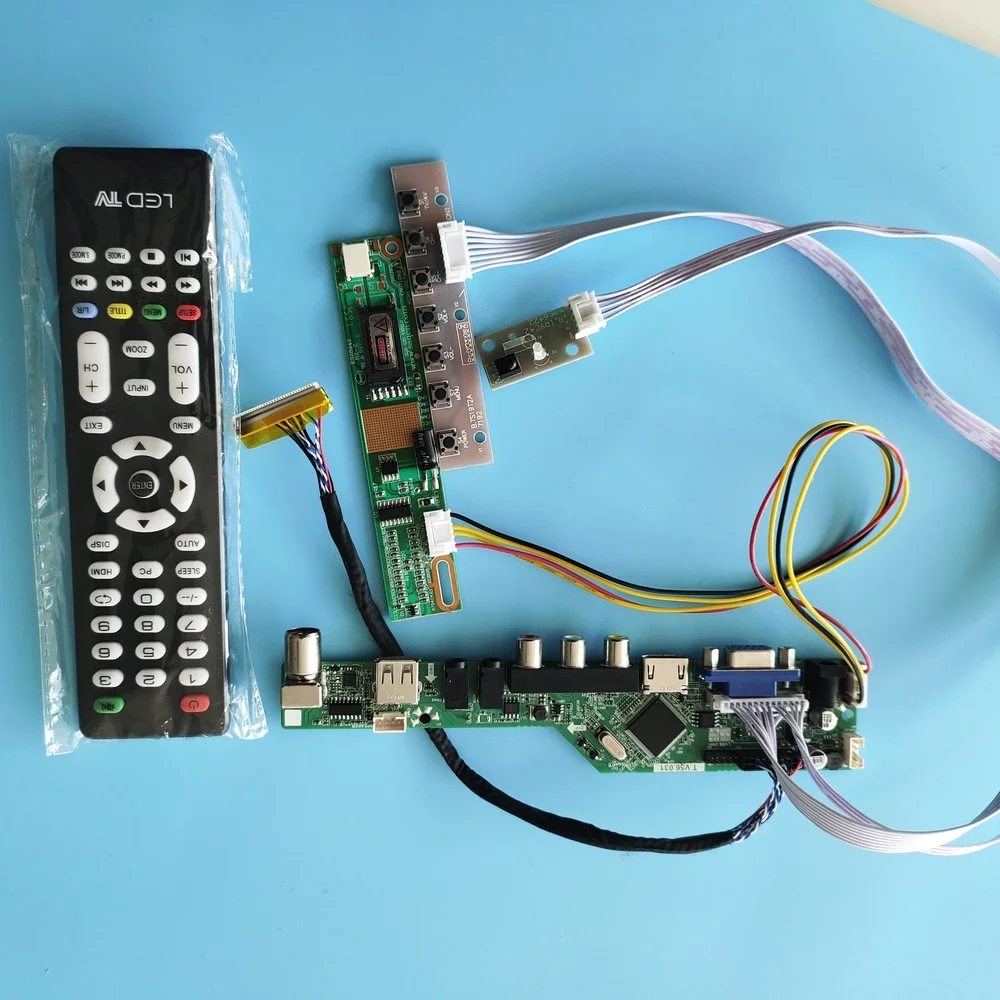 Placa Controladora Painel Display Remoto Led av tv Hdmi Driver Lvds Kit Vga Tela Usb 154 Claa154wa05 Claa154wa05a 1280×800