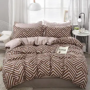 

50Simple Bedding Set Soft Quilt Cover Pillowcase Warm Soft bed sets twin full queen king duvet cover sets coffee bedclothes