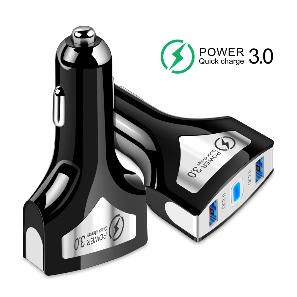 

36W Quick Charge 3.0 USB C Car Charger For iPhone 11 Pro Max Samsung S9 Fast PD AFC SCP For Huawei Supercharge Car Phone Charger