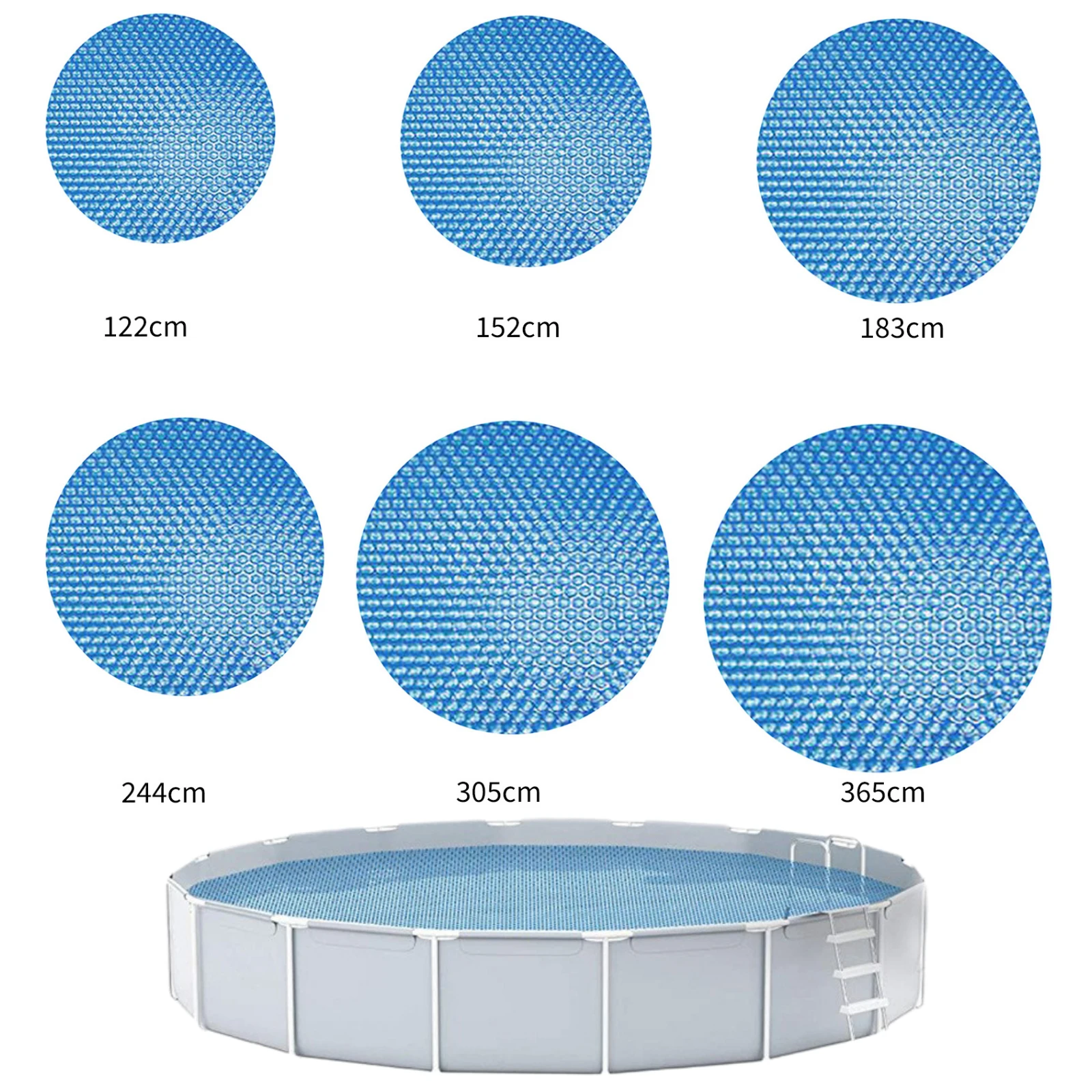 Pool Cover Swimming Round Pool Solar Waterproof Dust Protector With