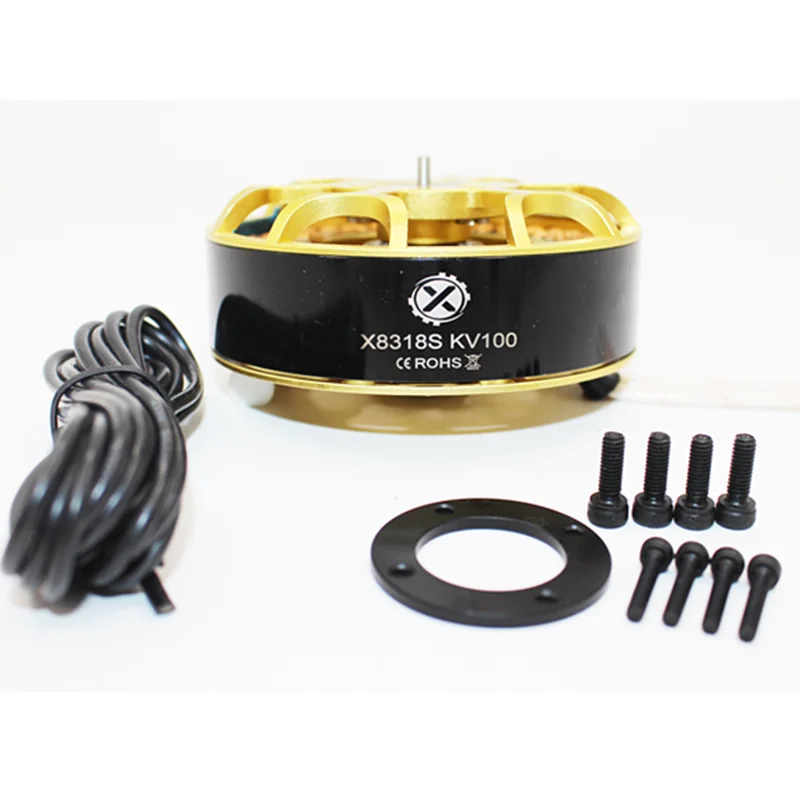 1 шт. X 8318S(W9235) KV100/KV120 бесщеточный двигатель желтый многоосевой двигатель для RC сельского хозяйства БПЛА завод Дрон