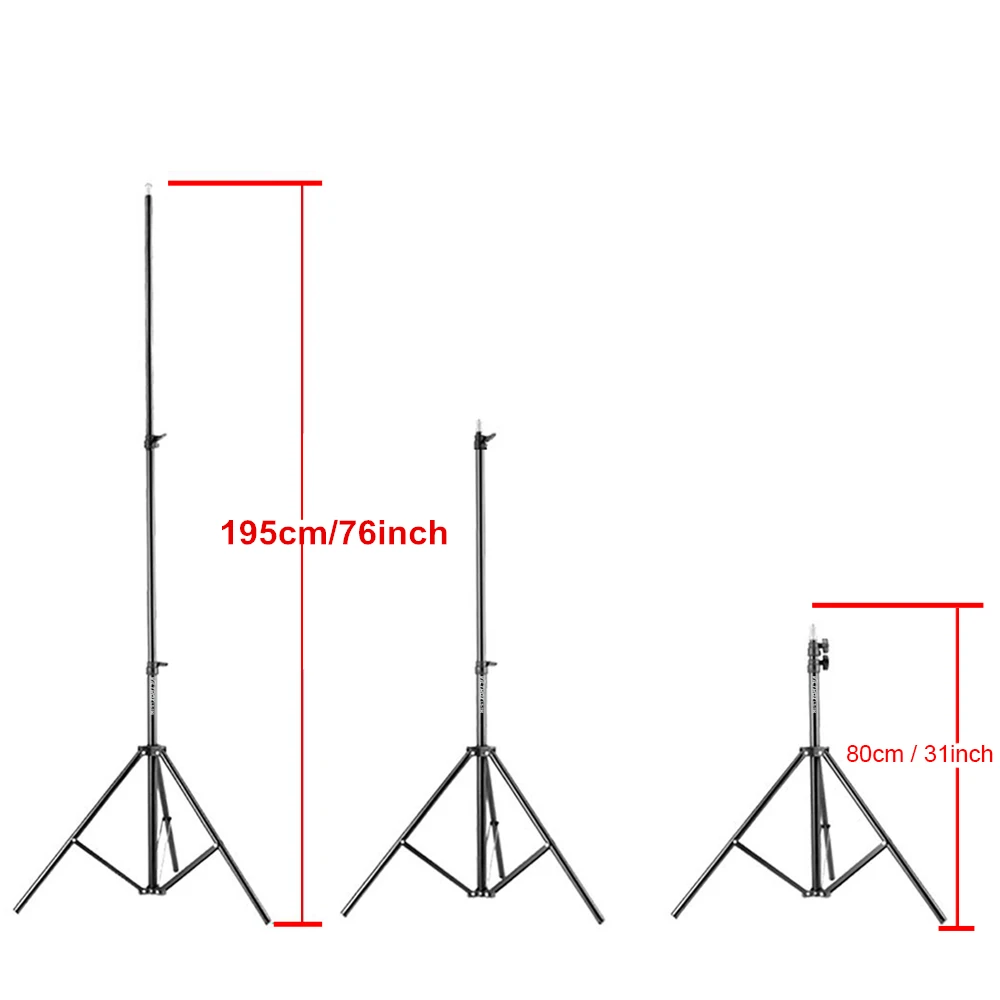 Viltrox 1,9 м(74in) Сложенные светлые штативы с 1/4 винтовой головкой для фотостудии софтбокс видео вспышка Зонты отражатель освещение