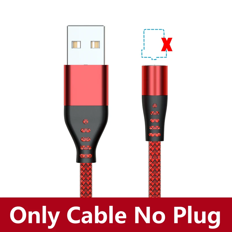 AUFU LED Magnetic USB Charging Cable Type C Phone Cable Magnet Charger Micro USB Cord For Xiaomi Samsung For iPhone 12 magnetic phone charger Cables