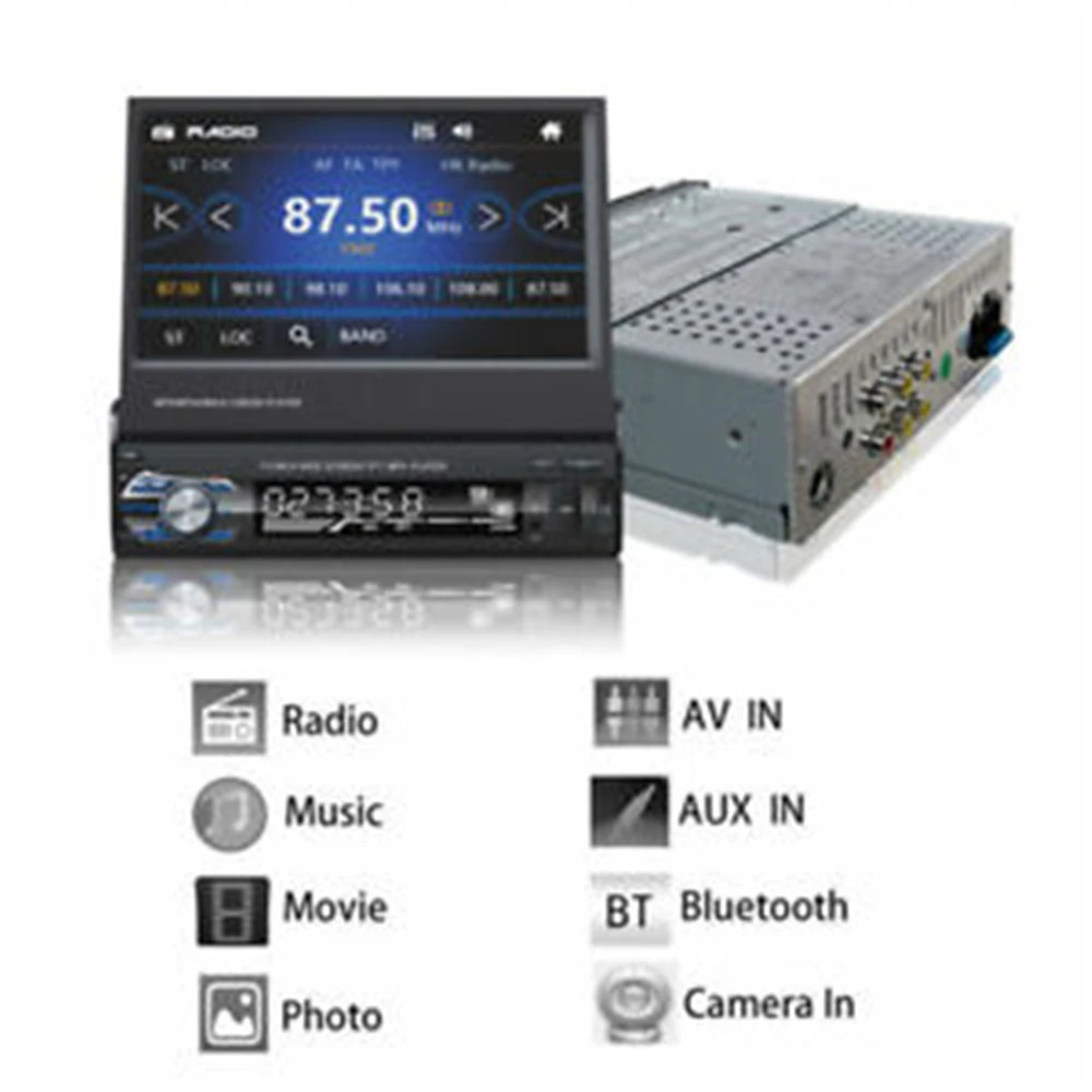 Cena Hikity Podofo 1din Radio samochodowe MP5 odtwarzacz nawigacja multimedialna GPS Car Audio Stereo Bluetooth 7 \