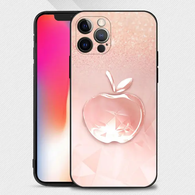 Rose Gold Pink Princess Queen Phone Case For iPhone 13 12 11 Pro Max XS Max XR X 7 8 Plus 12 Mini 6S 5S SE 2020 Silicone Cover B11
