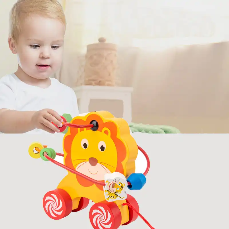 Jouets Educatifs Montessori En Bois Pour Bebe Jeu En Bois Voiture Pour Garcon Et Fille Grenouille Papillon Canards Lions Animaux Voitures Aliexpress
