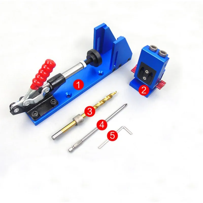 

New woodworking slant hole Device puncher 9MM slant hole locator Woodworking Guide Carpenter Kit Jig Kit