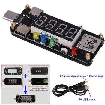 

PD Trigger 4-20V USB Type C Practical Compact 5A Fast Charging PD Trigger High Precision