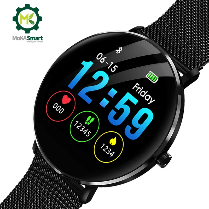

MOKA smart watch for Men health tracke sports pedometer Heart rate monitoring waterproof smart watches women