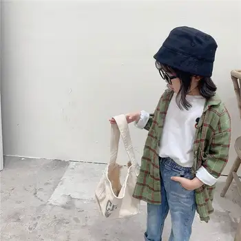 

Children Shirt 2020 Spring new Korean Boys and Girls Long High Low Loose Shirt Fashion Clothes for Kids XJ004
