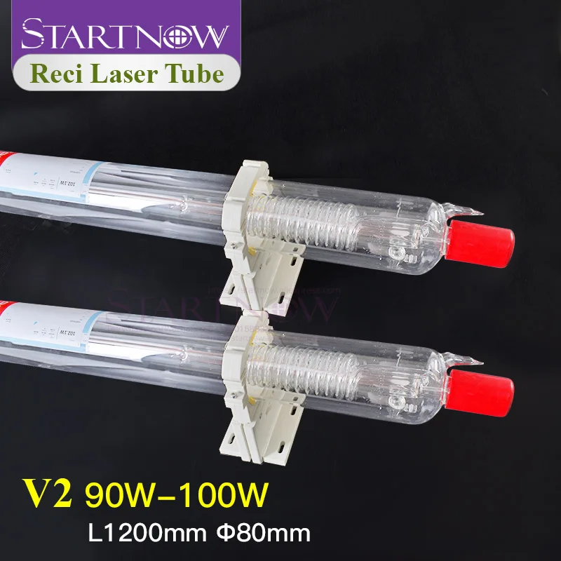 Startnow Reci V2 90 Вт 100 CO2 лазерная трубка деревянная коробка диаметр упаковки 80 мм для