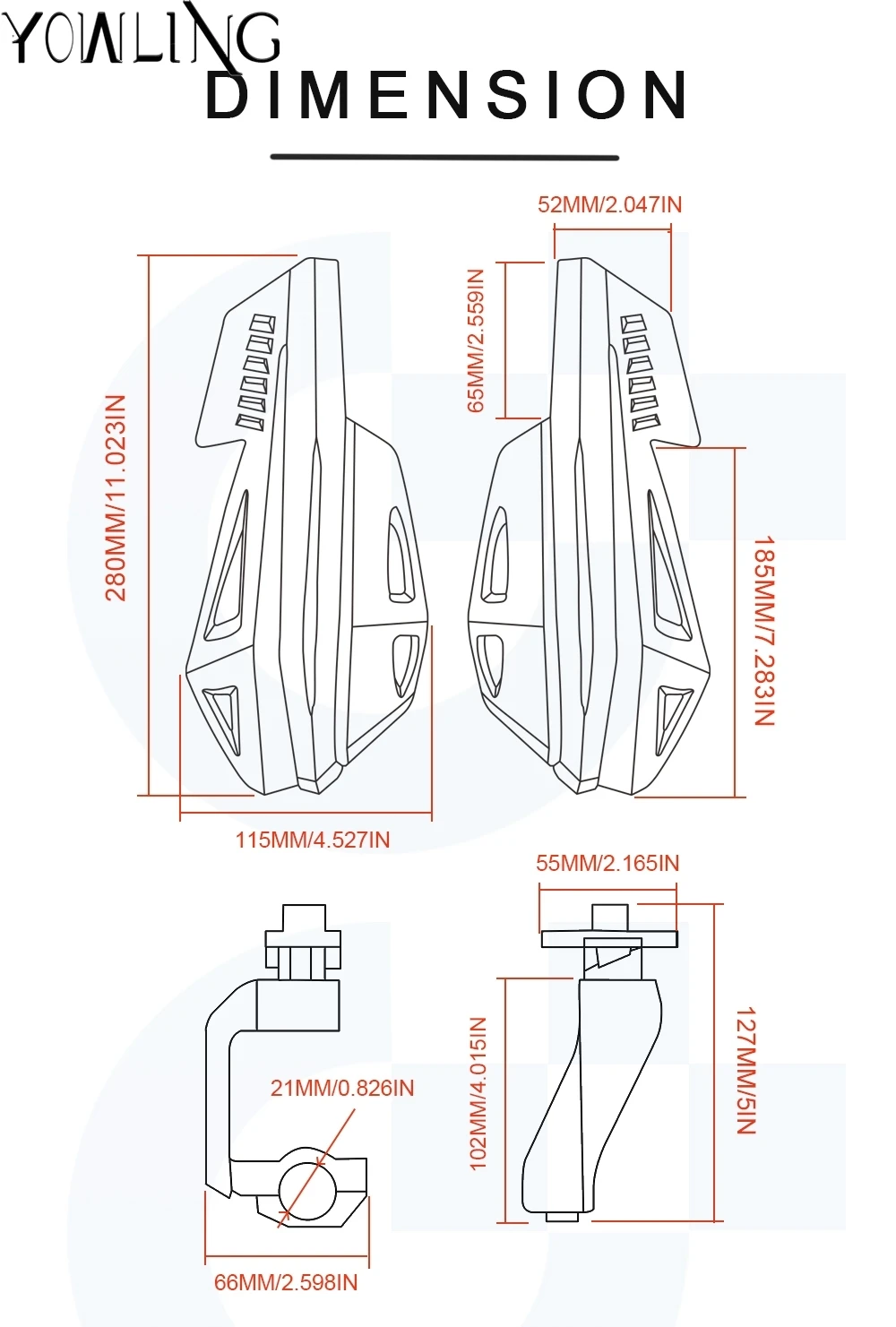 Защита для рук на мотоцикл защита от ветра защитное снаряжение CR EXC WRF 250 400 426 450